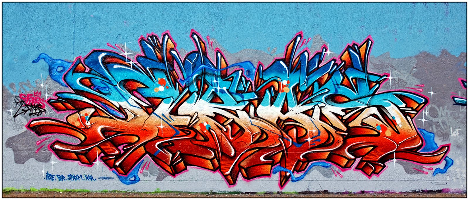 Баннер граффити